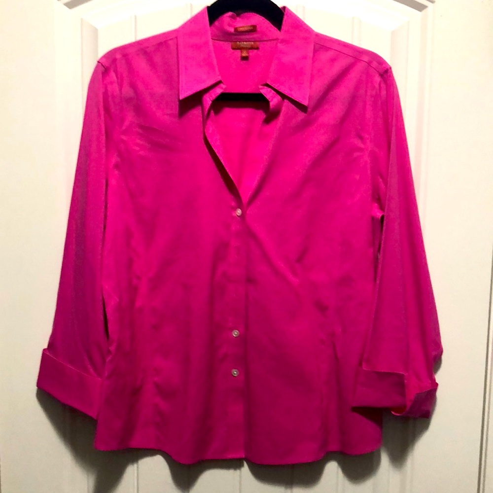 Woman’s blouse pink size 12.